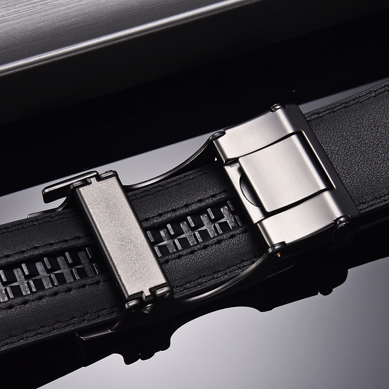Thắt Lưng Da Khóa Tự Động Thời Trang Thanh Lịch Cho Nam