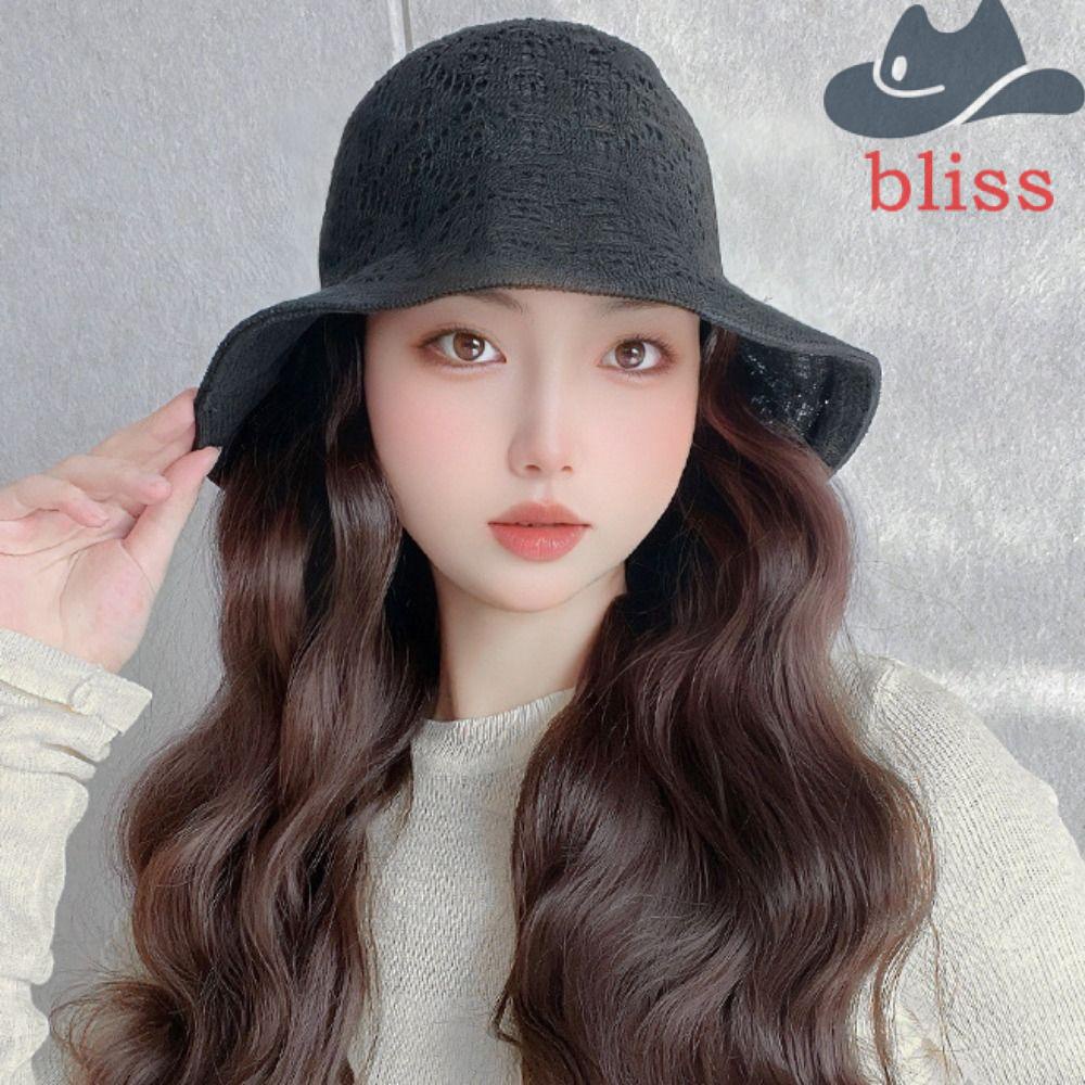 Mũ Nồi Sợi Tóc Giả Dài Gợn Sóng Màu Nâu Thoáng Khí Dễ Sử Dụng Khi Đi Du Lịch