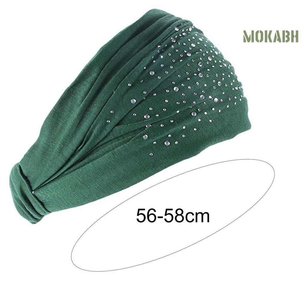 Băng Đô Cài Tóc Bản Rộng Màu Trơn Co Giãn Tốt Thời Trang Cho Nữ