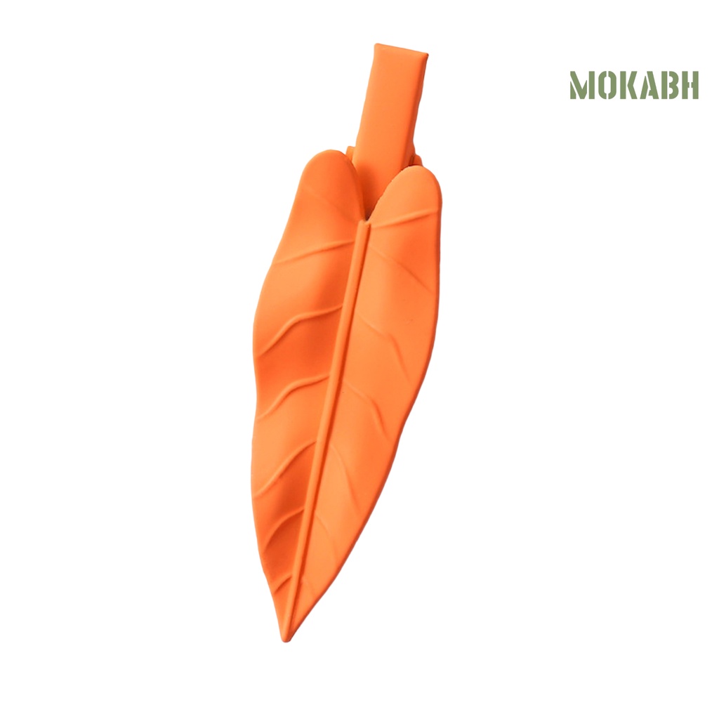 Kẹp Tóc Hình Chiếc Lá Hoạt Hình Bằng Chất Liệu Không Gỉ Chống Trầy Xước Dành Cho Nữ