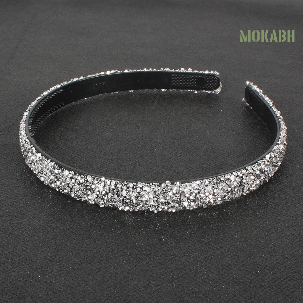 Băng Đô Cài Tóc Đính Đá Lấp Lánh Phong Cách Vintage