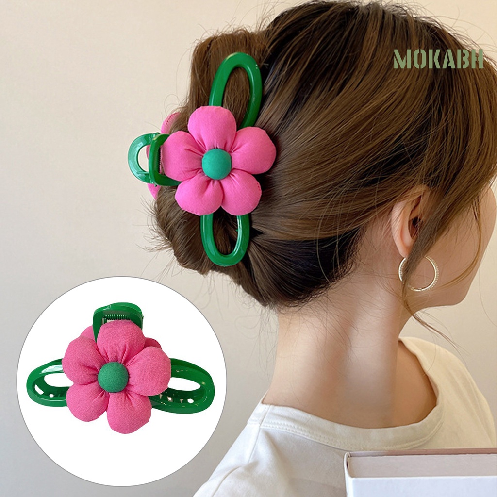 Kẹp Tóc Hình Hoa Hai Mặt Thiết Kế Tinh Tế Chống Trượt Cho Nữ