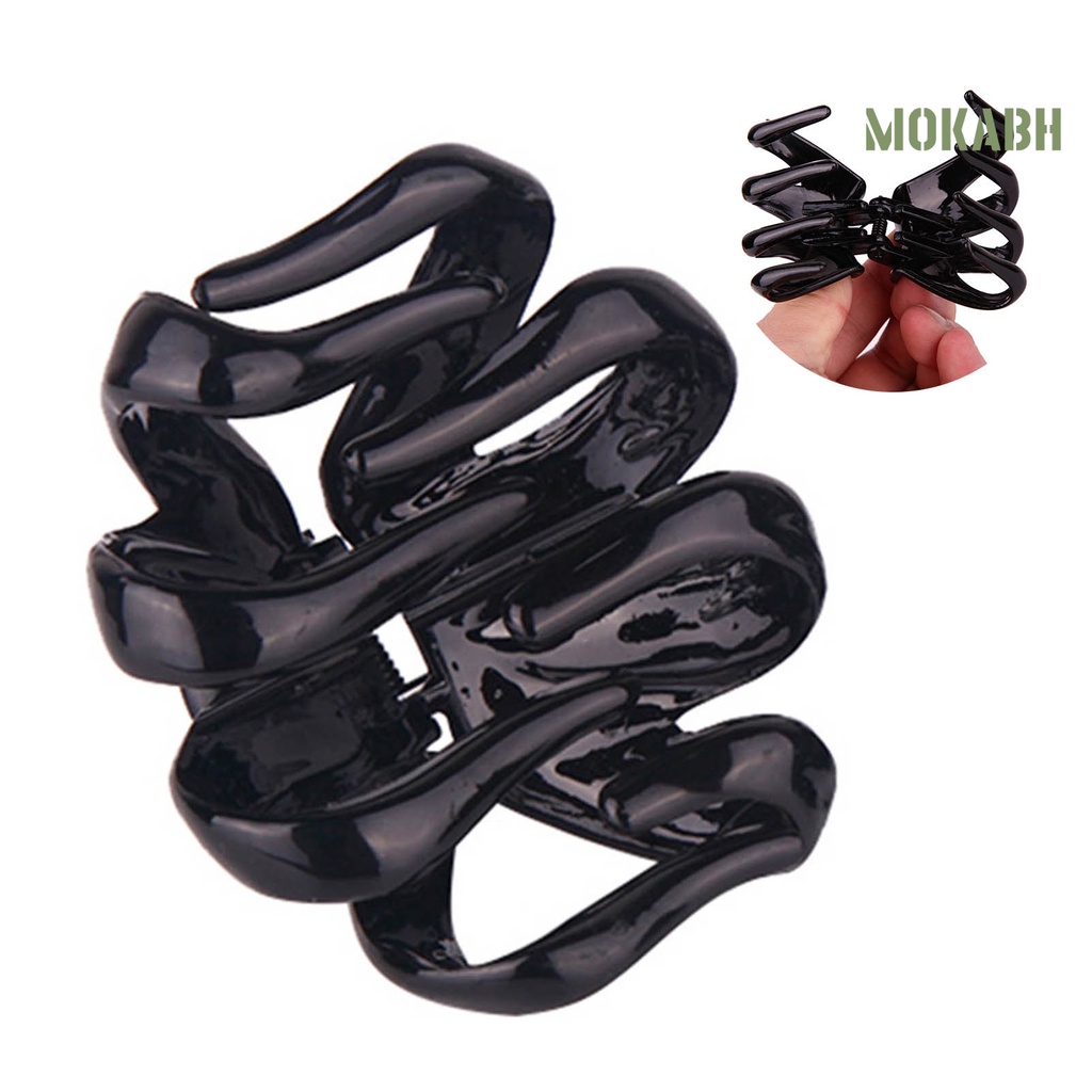 Bộ 4 Kẹp Tóc Màu Trơn Chống Rơi Phong Cách Hàn Quốc Cho Nữ