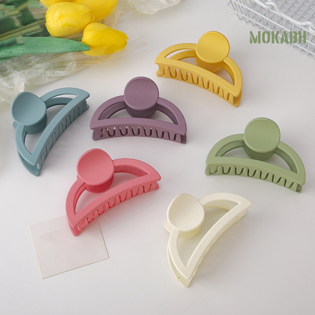 Kẹp Tóc Càng Cua Bằng Acrylic Màu Sắc Ngọt Ngào Thời Trang