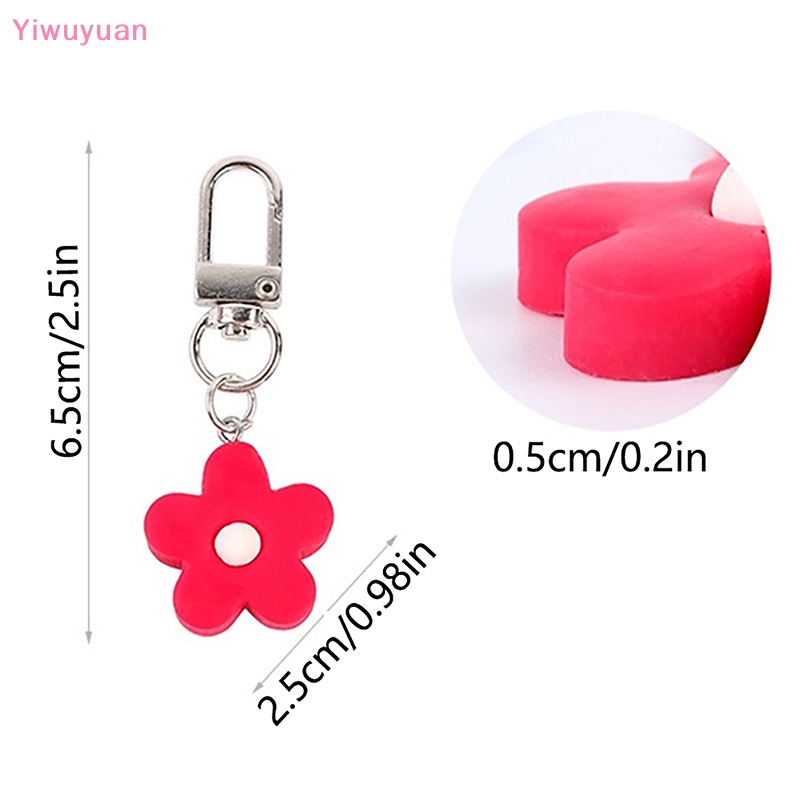 Móc Khóa Hình Hoa Màu Kẹo Dễ Thương Trang Trí Ba Lô / Túi Xách Mới