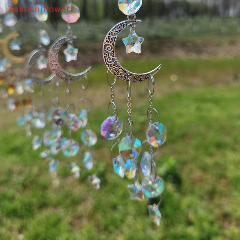 1 Dreamcatcher Hình Mặt Trăng Và Ngôi Sao Đính Kim Cương Giả