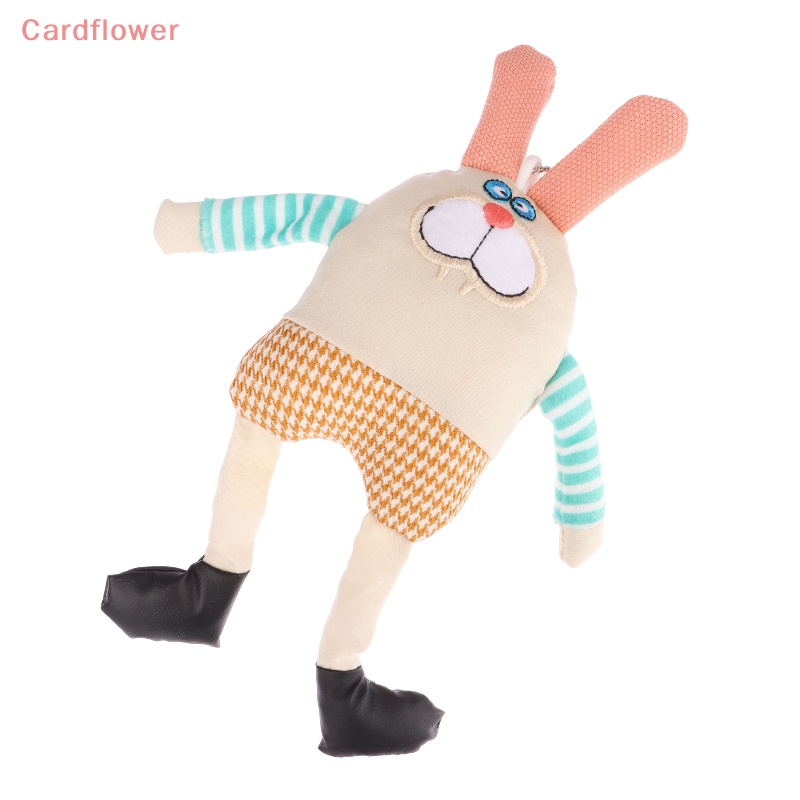 < Cardflower > Móc Khóa Ba Lô / Túi Xách Hình Thỏ Bông Hoạt Hình Dáng Dài Trang Trí Quà Tặng Trẻ Em Mới