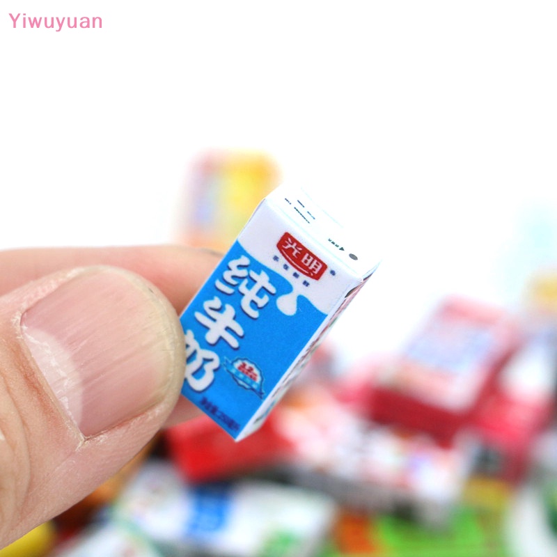 5 Hộp Sữa / Nước Ép Đồ Chơi Búp Bê Cỡ 1 / 12 Mới