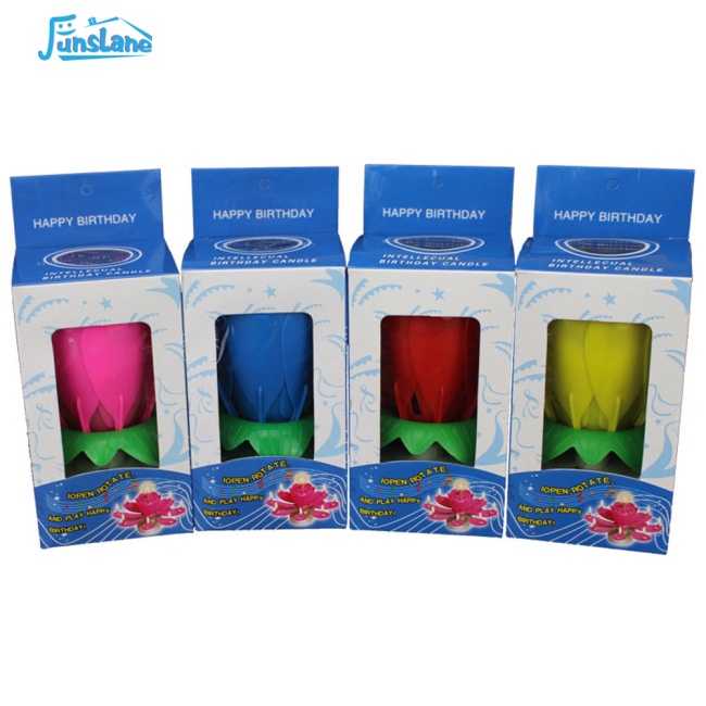 Nến Sinh Nhật Hình Hoa Sen Có Nhạc Nhiều Màu Sắc Vui Nhộn Dành Cho Trẻ Em