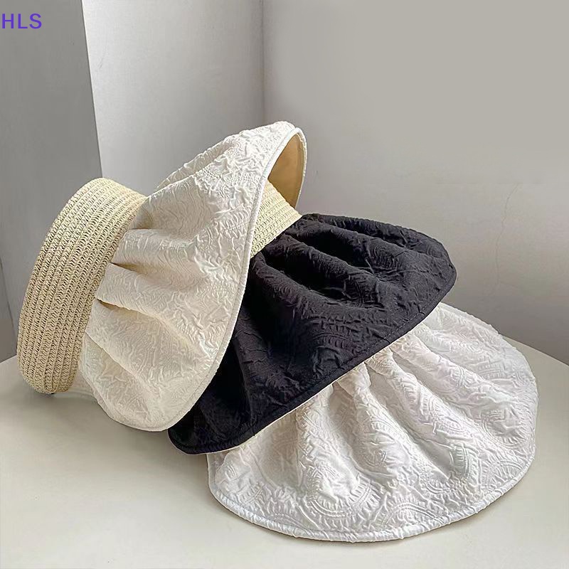Mũ Tai Bèo Vành Rộng Hở Chóp Chống Tia Cực Tím Điều Chỉnh Được Phong Cách Hàn Quốc Dễ Phối Đồ