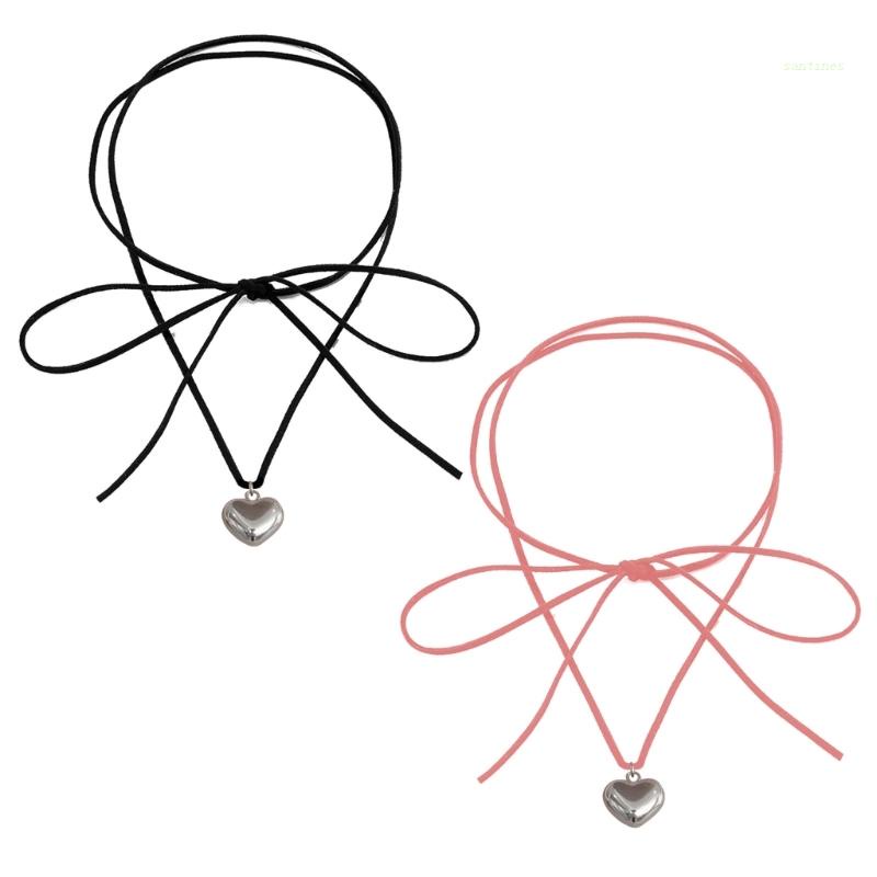 Vòng Cổ Choker Mặt Trái Tim Nhỏ Xinh Xắn Thời Trang Cho Nữ