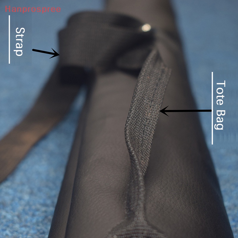 Hanprospree > 1 / 2 Túi Đựng Gậy Đánh Bida Đeo Vai Bằng Da Nhân Tạo Có Thể Gấp Gọn