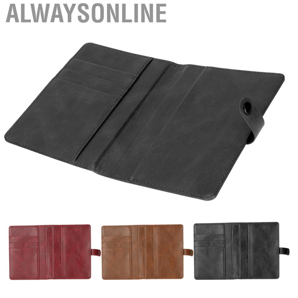 Alwaysonline Passport Holder PU Leather Multifunctional Large  Portable Wallet Cover for Business Trips and Travels hot sale