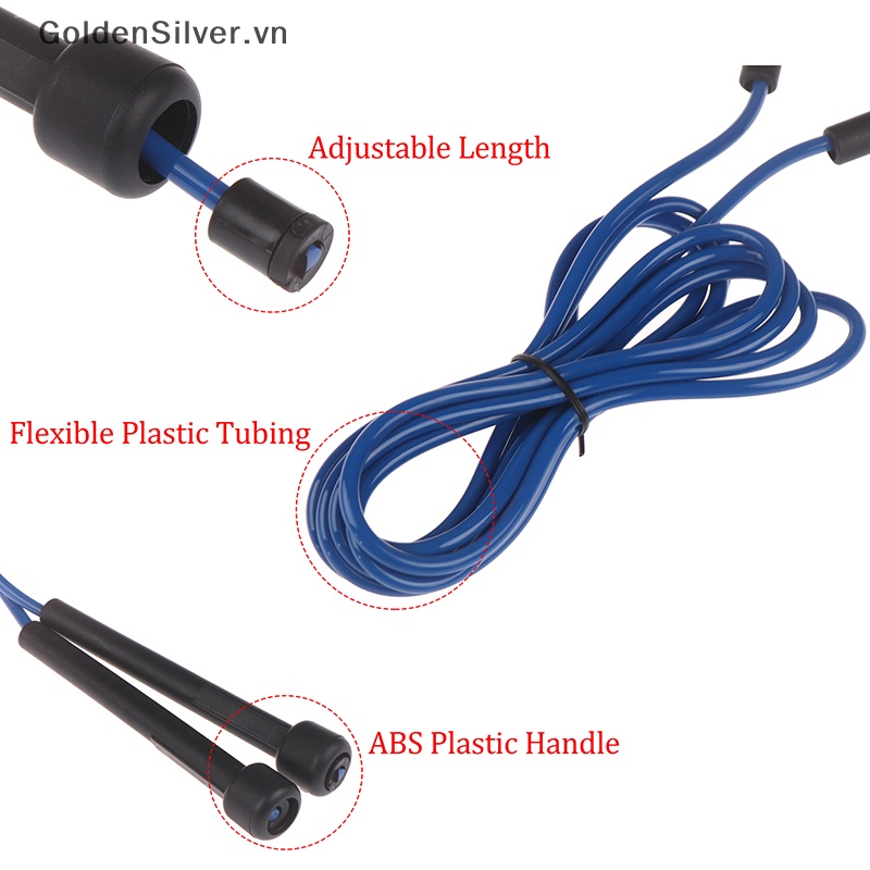 Dây Nhảy Sợi Nylon Màu Vàng Bạc Hỗ Trợ Tập Luyện Đấm Bốc