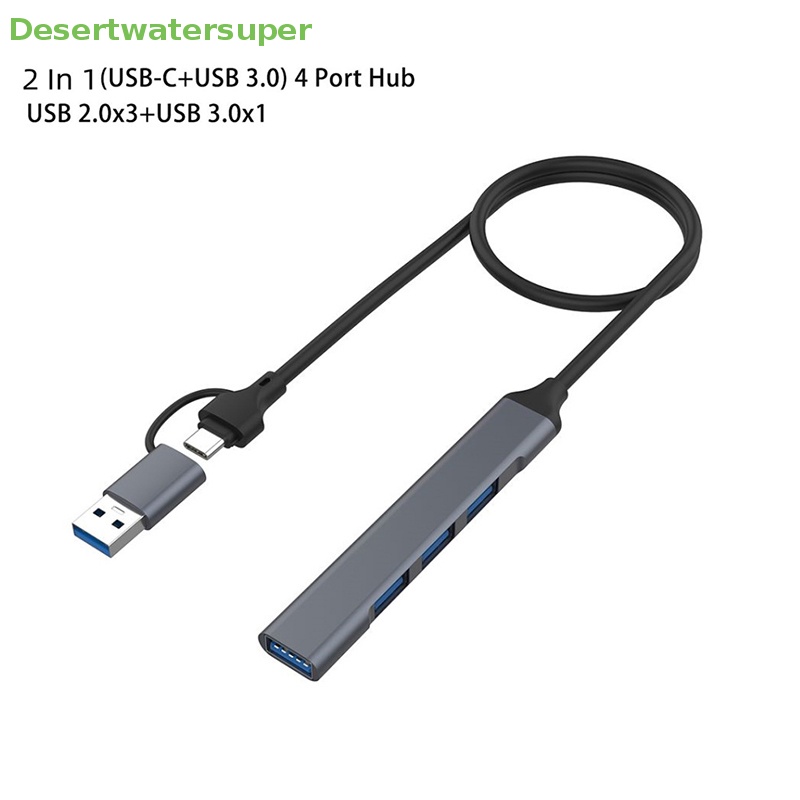 Bộ Chia 4 Cổng USB 2.0 / USB 3.0 Tốc Độ Cao 5Gbps