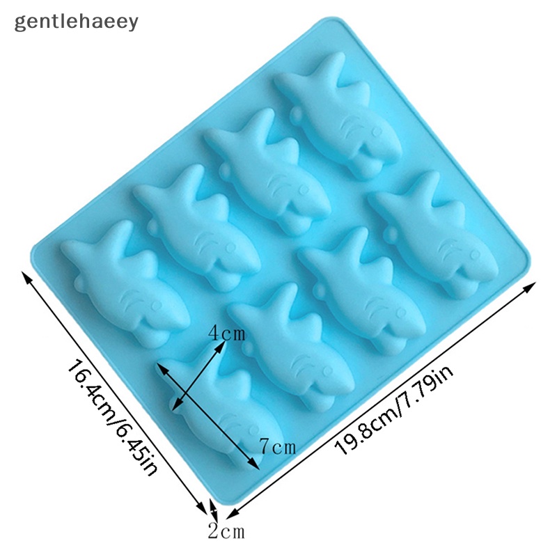 Khuôn Silicone Tạo Hình Cá Mập 3D Trang Trí Bánh DIY