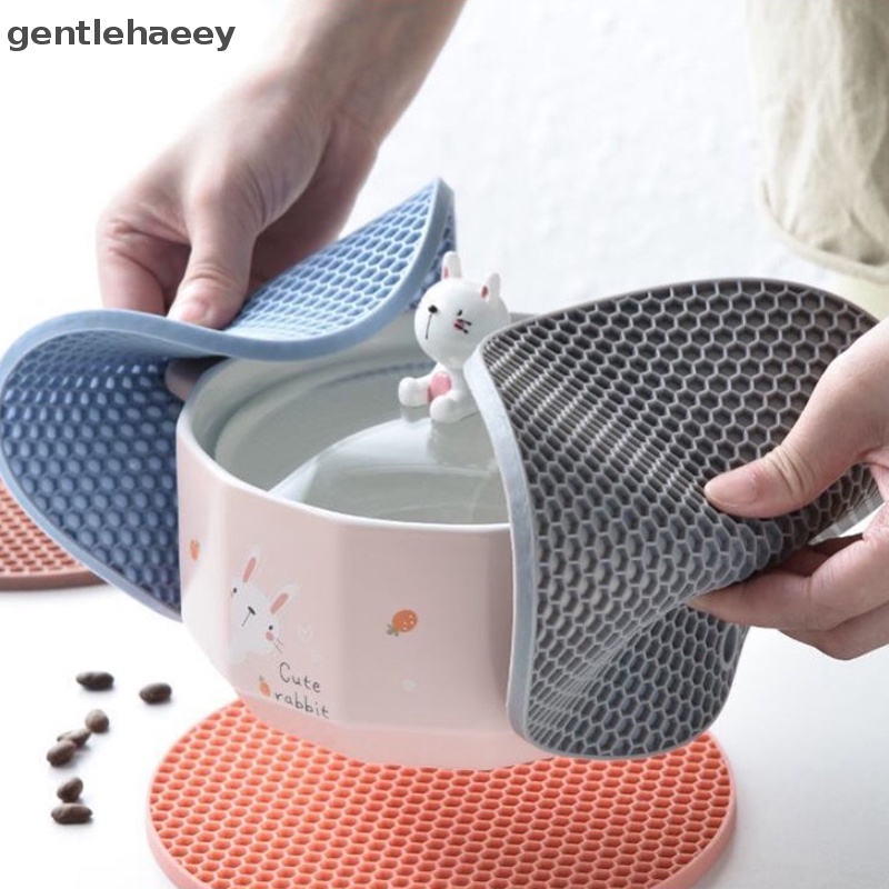 Miếng Lót Ly Hình Tròn Bằng Silicone Cấp Thực Phẩm Chống Trượt