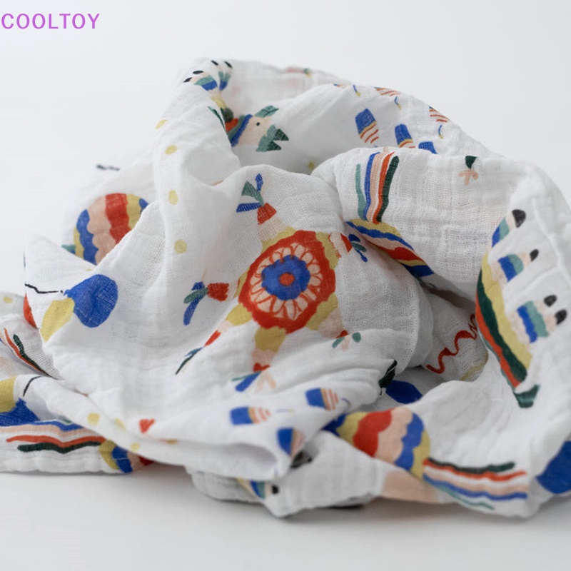 Chăn Quấn Em Bé Sơ Sinh Chất Liệu Cotton Muslin