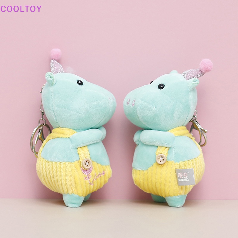 Móc Khóa Hình Hà Mã Nhồi Bông Dễ Thương