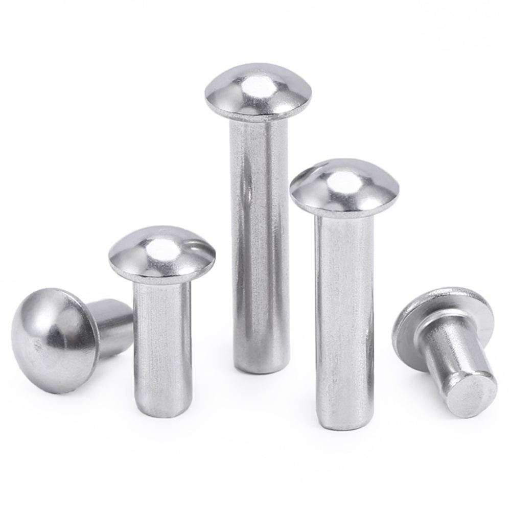 Đinh Tán Đầu Tròn Bằng Thép Không Gỉ 304 gb867 m4m5m6m8 Chuyên Dụng