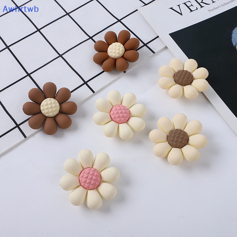 Set 10 Kẹp Tóc Hình Hoa Hướng Dương Nhiều Màu Sắc Chất Lượng Cao DIY Mới