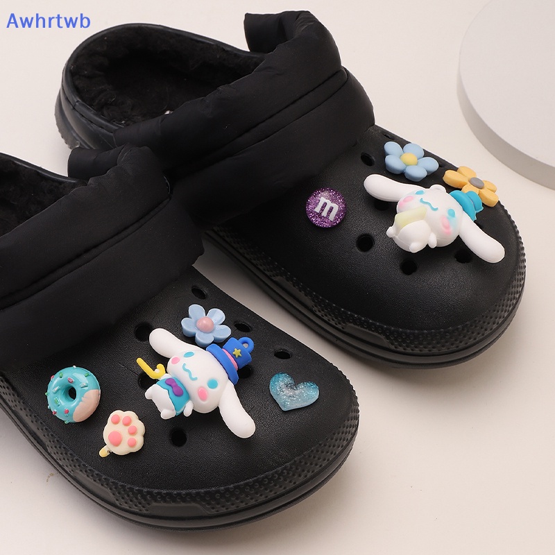 Set 9 Phụ Kiện Trang Trí Giày Hình Giày Croc DIY Cho Bé Mới