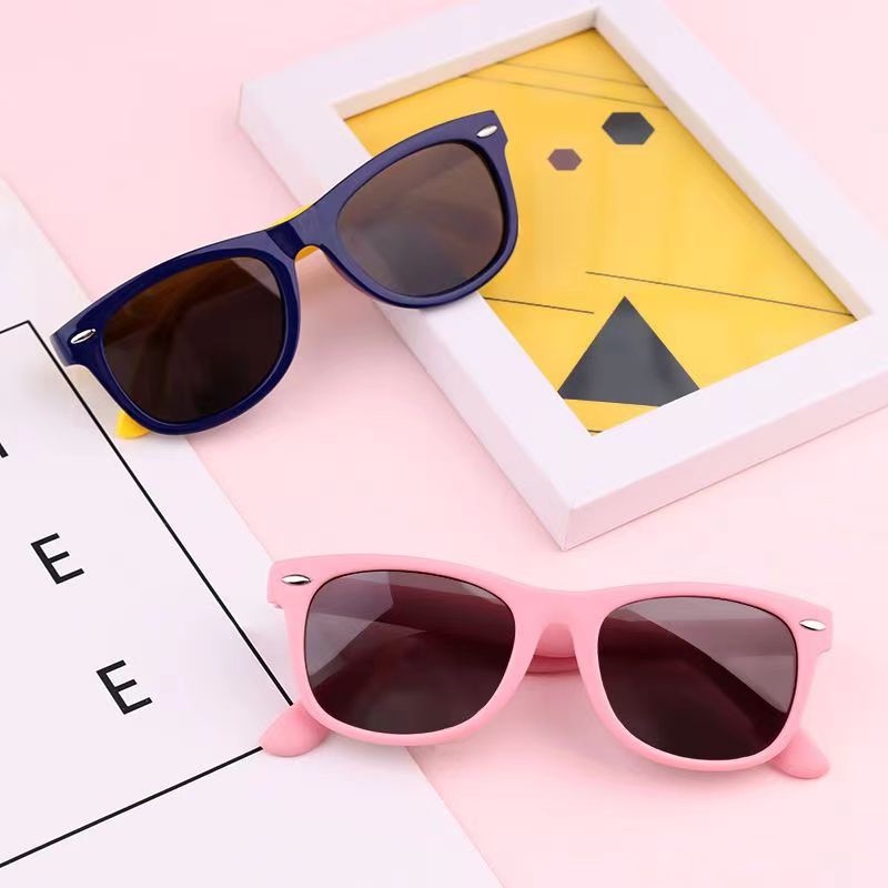 Trẻ em Trend Silicone Sunglasses UV bảo vệ mắt