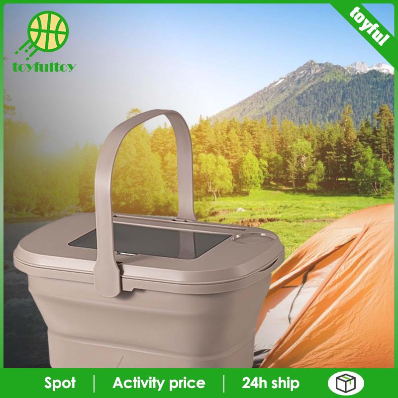 Chậu Rửa Gấp Gọn Có Nắp Đậy Dùng Cho Cắm Trại / Cà Phê