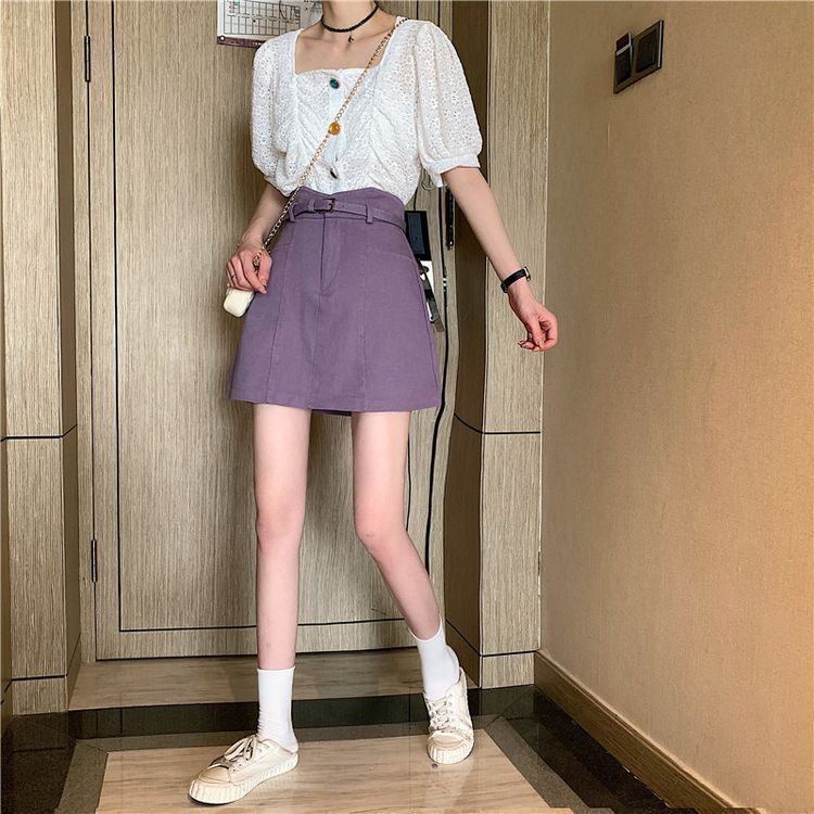 Chân Váy Denim Chữ a Lưng Cao Dáng Ôm Thời Trang Mùa Hè Cho Nữ