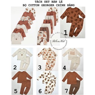 [BibonKid] Bộ dài cotton GEORGE tách set bán lẻ 9-12m, 12-18m