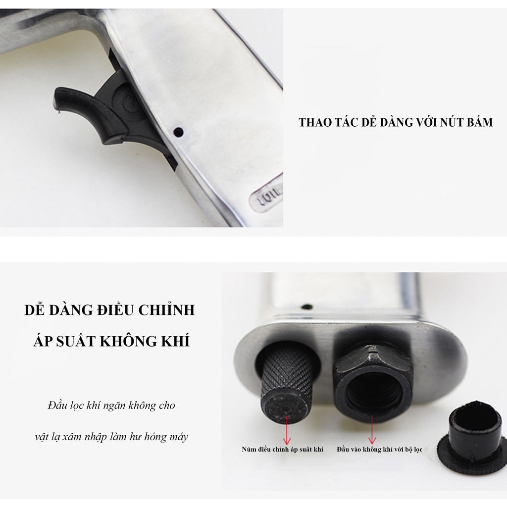 Súng Rung Đục Nồi Côn &amp; Báng Sau Xe Ga Kẹt Cứng ( HÀNG CHÍNH HÃNG)