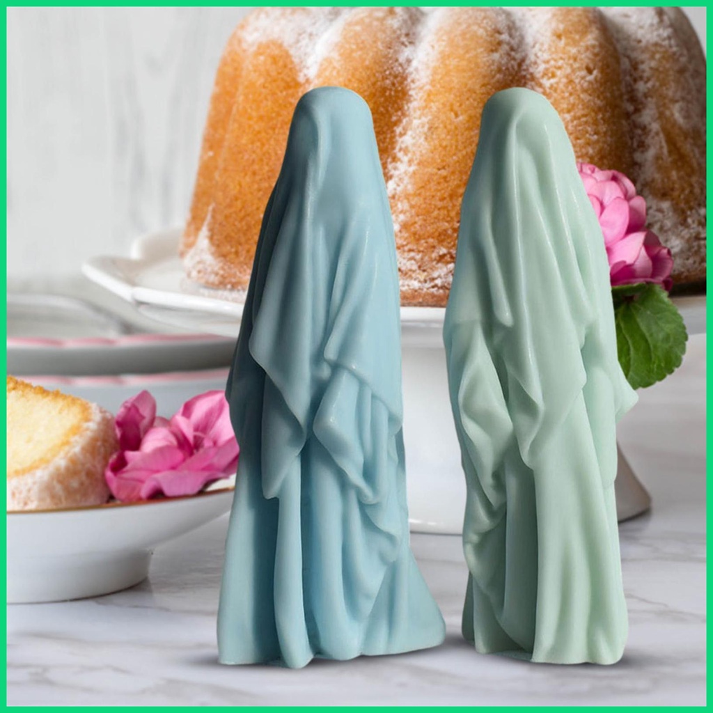 Khuôn Silicone Tạo Hình Làm Nến / Xà Phòng Hình Vô Diện 3D DIY