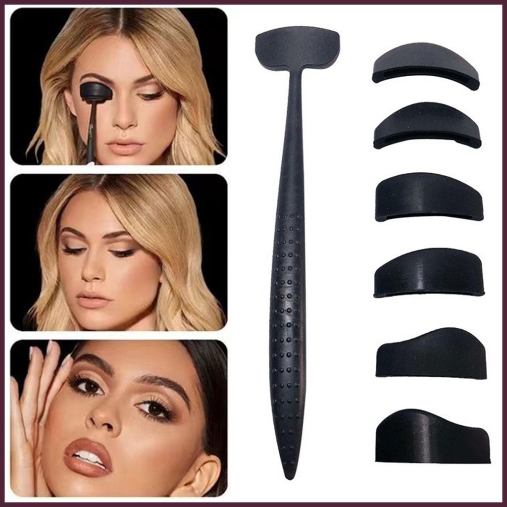 Bộ Khuôn Hỗ Trợ Trang Điểm Lông Mày 6 Trong 1 Tiện Dụng