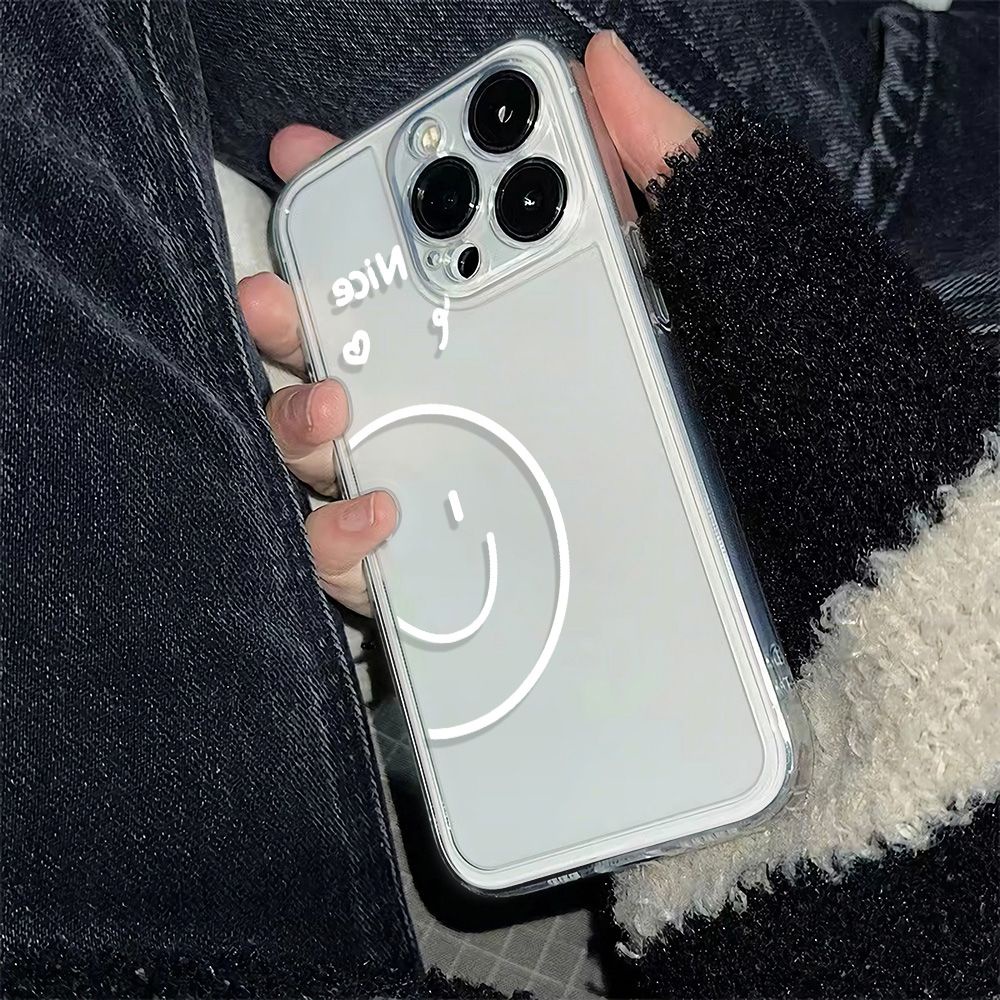 ✅Ốp Điện Thoại Mềm Hình Trà Sữa Mặt Cười Chống Sốc Cho Iphone 14pro11 Plus13Iphone12Max786In Quadw