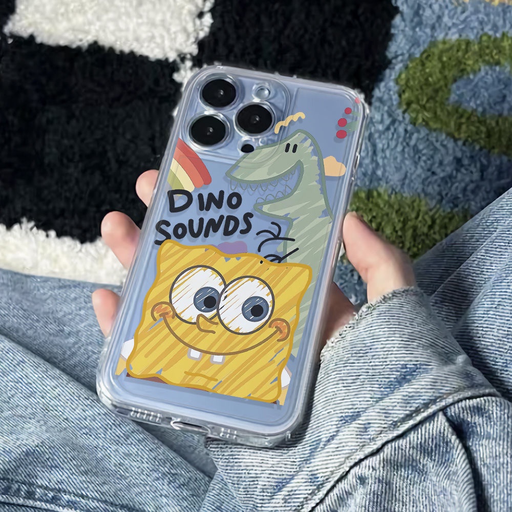 ✅Ốp Điện Thoại Mềm Chống Sốc Họa Tiết SpongeBob Đơn Giản Cho Iphone 12 Plus 11786In1314 Pro max
