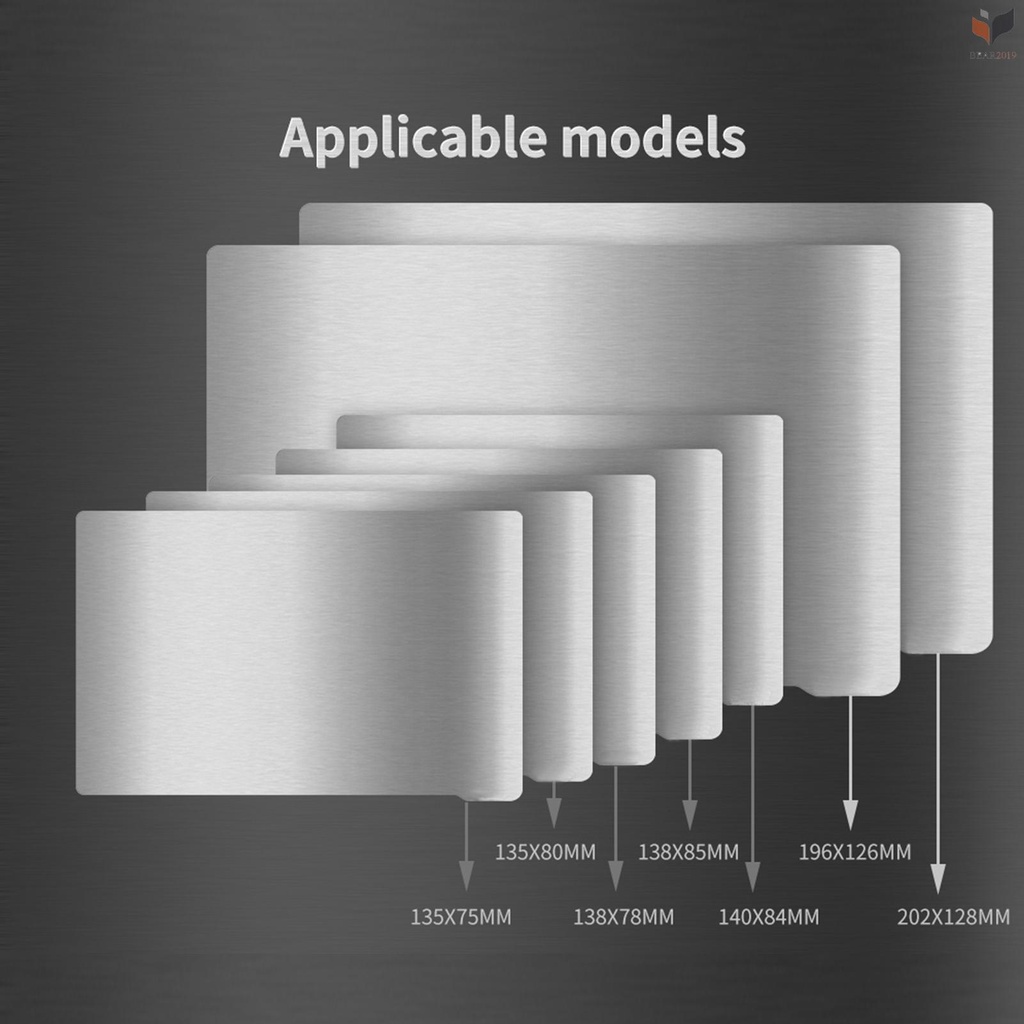 Tấm Thép Lò Xo Tháo Rời Linh Hoạt Có Đế Nam Châm Cho Máy In 3D SLA / DLP Resin Elegoo Saturn 135x80mm