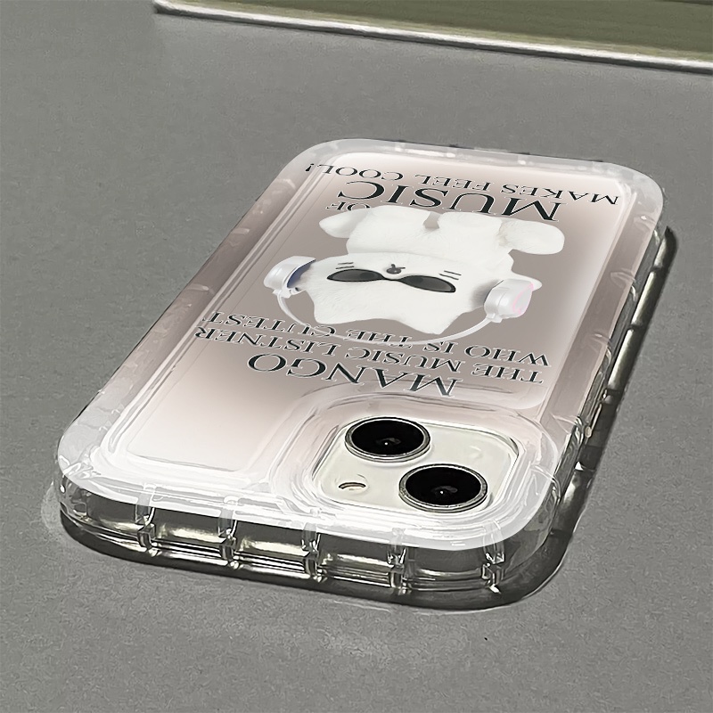 Ốp Điện Thoại Silicon TPU Mềm Chống Sốc In Hình Mèo Âm Nhạc Dễ Thương Cho IPhone 14 13 11 12 Pro XS Max X XR 7 + 8 Plus