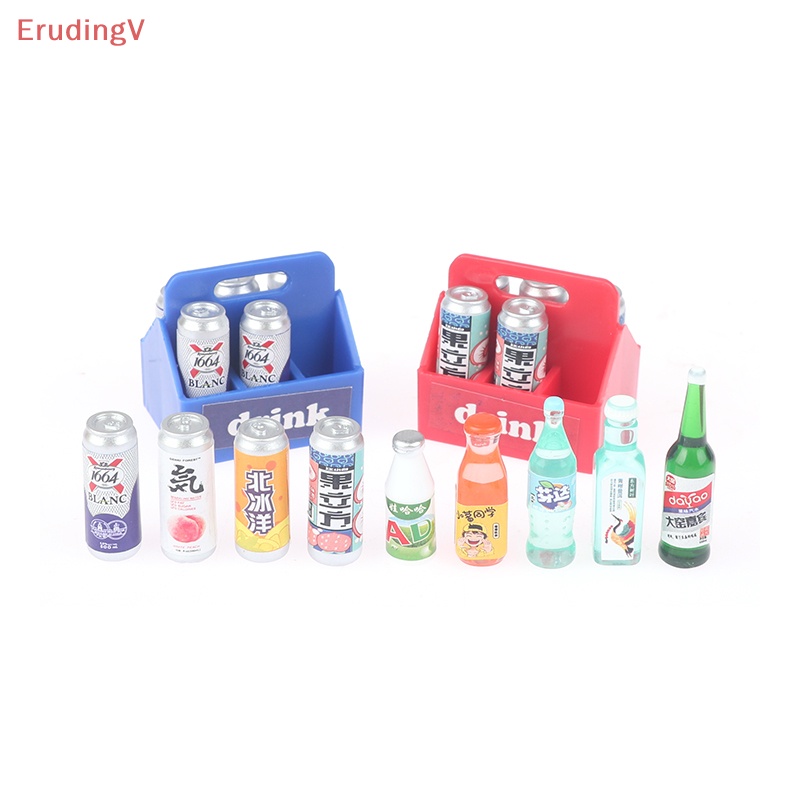 [ErudingV] 1 Set Mô Hình Chai Nước Uống Mềm Trang Trí Nhà Búp Bê Thu Nhỏ 1: 12