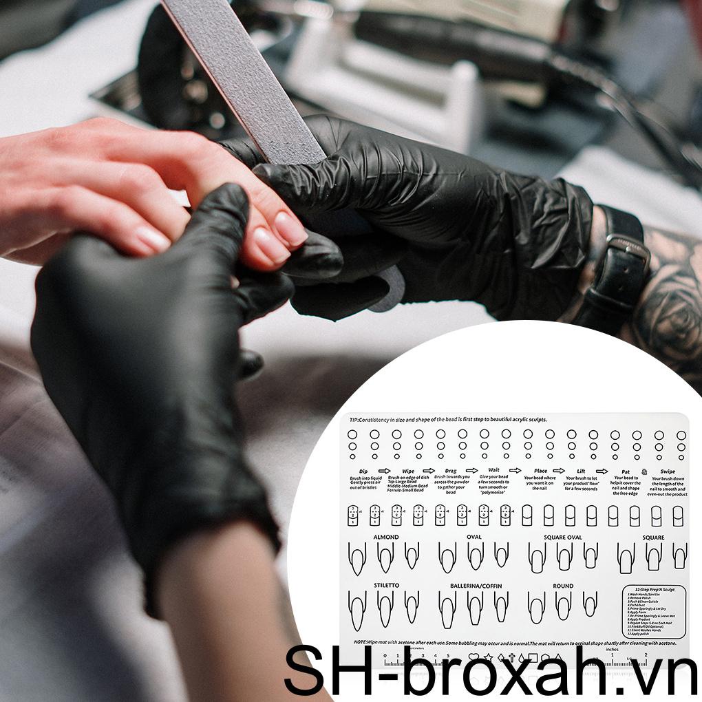 Tấm Silicone Hỗ Trợ Tập Sơn Móng Tay Tiện Dụng