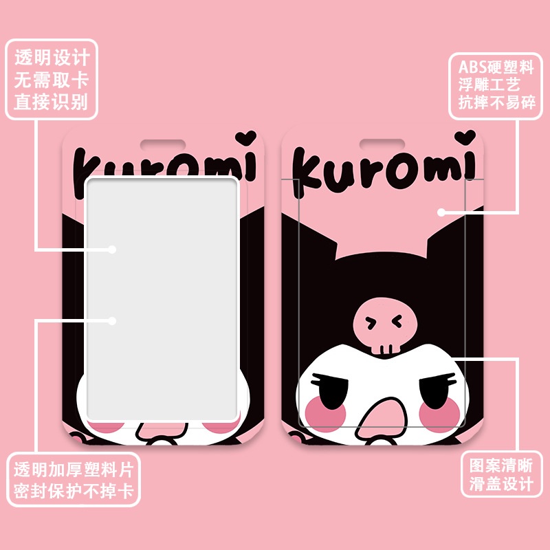 SANRIO Bao Đựng Thẻ ID / Thẻ Ngân Hàng Họa Tiết Hoạt Hình Dễ Thương