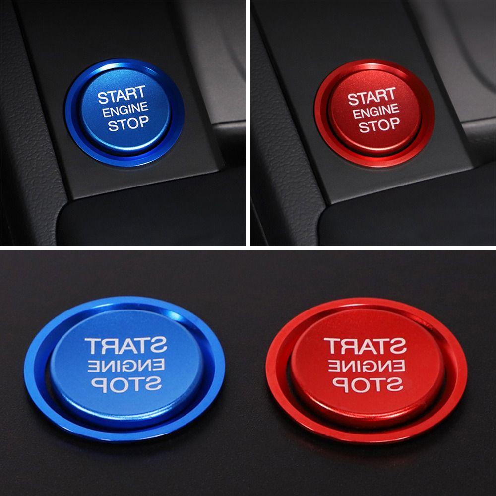SHOUKEY Start Button Stickers Circle Trim Start Switch Safety Decoration Engine Start