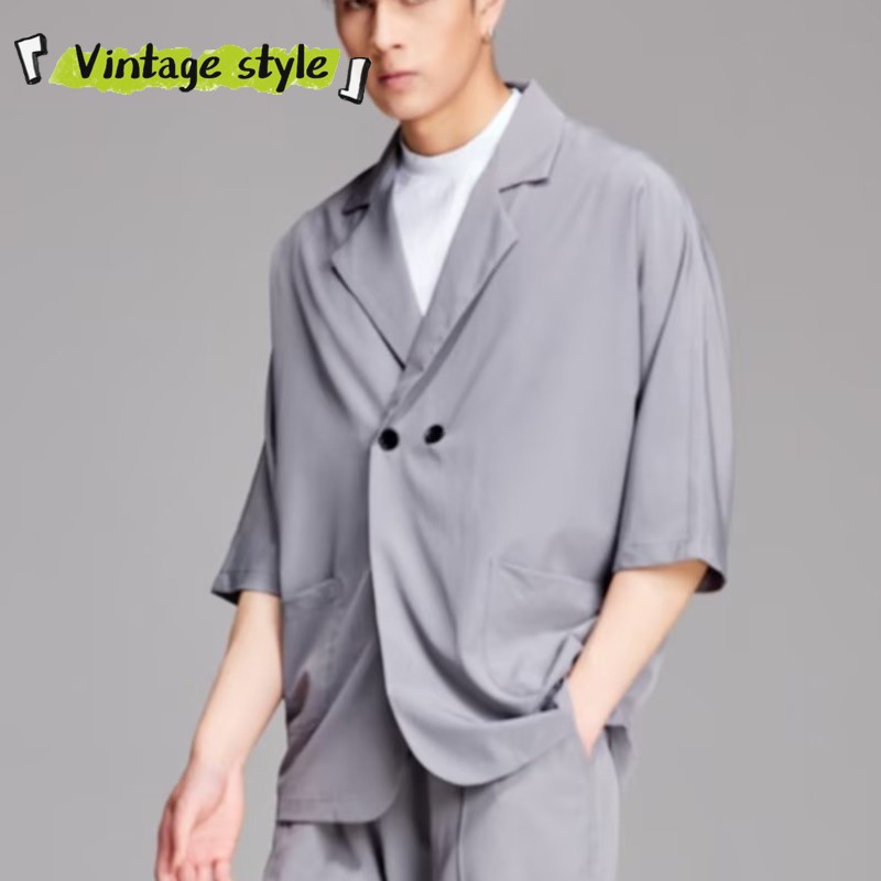 Vòng Đeo Tay Kiểu Cổ Điển Thời Trang Sành Điệu|Áo Khoác Nam Tay Lửng Cổ Bẻ Thời Trang Cao Cấp
