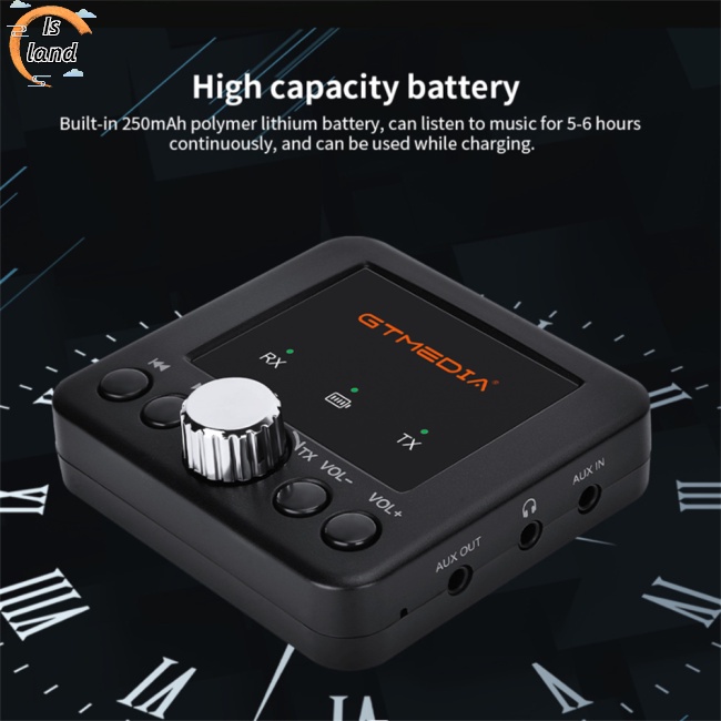 Bộ Truyền Nhận Tín Hiệu Bluetooth 5.0 Gtmedia Rt05 2 Trong 1 Cho Điện Thoại / Máy Tính Bảng