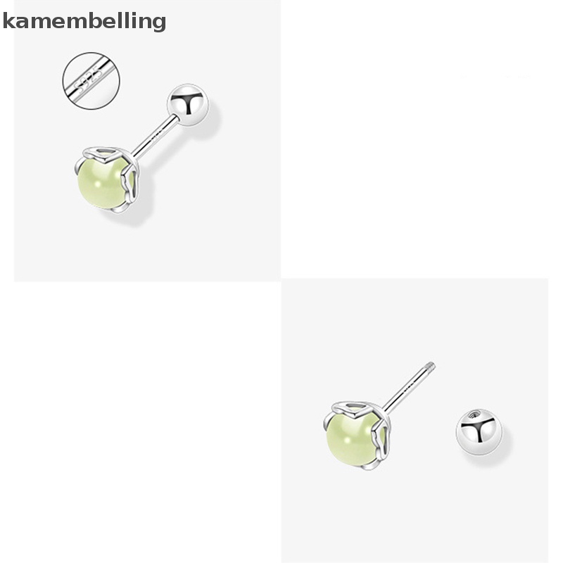 1 Đôi Khuyên Tai Ngọc Bích Dạng Xoắn Ốc Cho Nữ