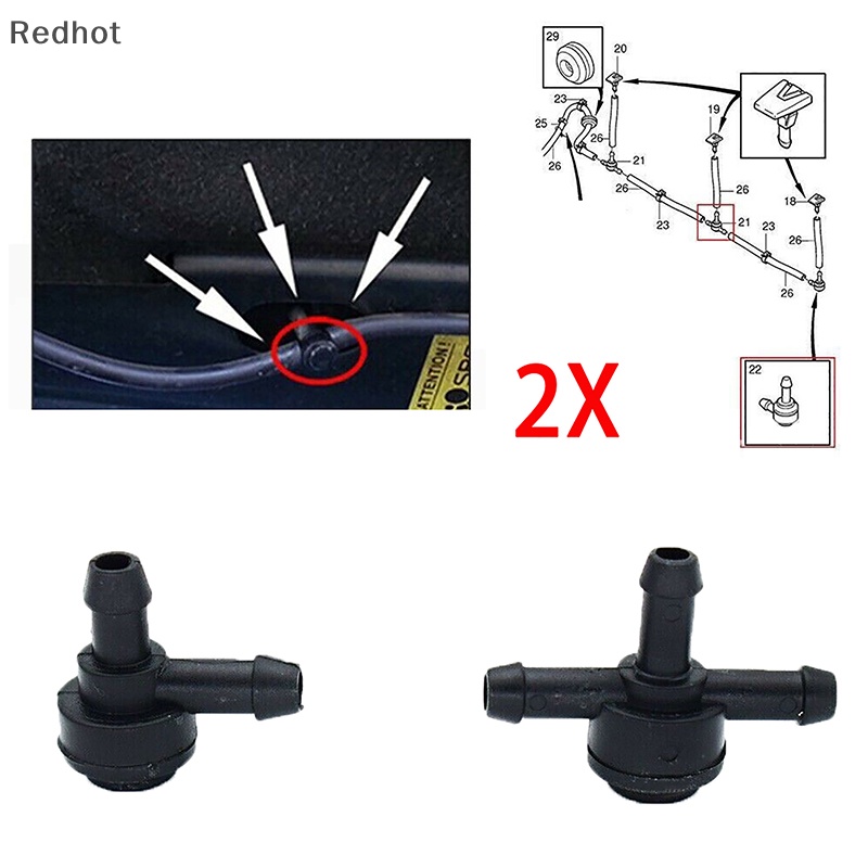 < Redhot > 1 Cái Van Rửa Kính Chắn Gió Kiểm Tra 2 Chiều 3 Chiều 31391513 Phụ Kiện Chuyên Dụng Cho Xe Hơi Volvo C30 C70 S40 S60