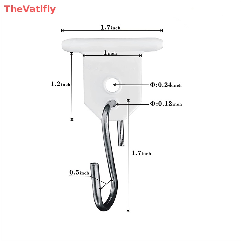 [Thevalifly] Móc Treo Lều Cắm Trại RV Có Kẹp Treo Đèn Cho Dịp Tiệc Tùng / Cắm Trại