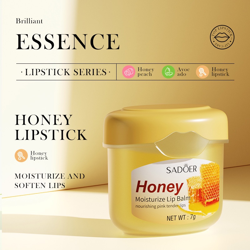 Son Dưỡng Môi Chiết Xuất Trái Cây Dưỡng Ẩm Hydrat Hóa Chống Khô Môi SADOER 7g