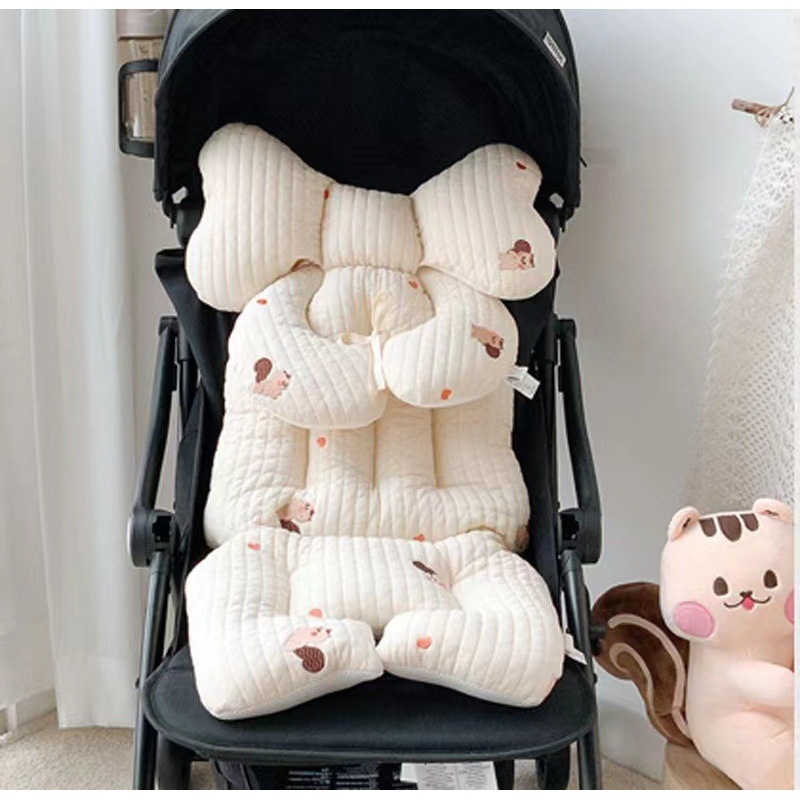 Đệm Lót Xe Đẩy Em Bé Chất Liệu Cotton Dày Mềm Mại