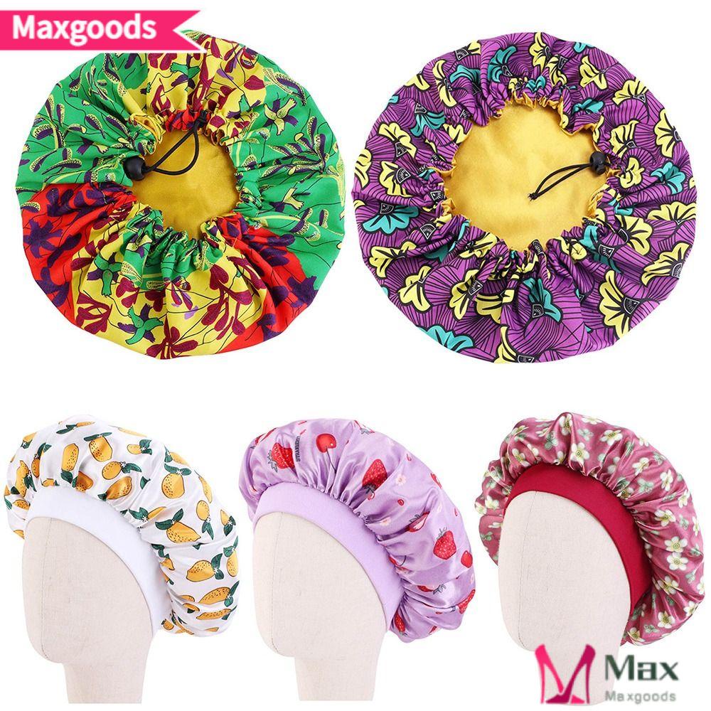 Mũ Trùm Tóc Bằng Satin Co Giãn Chăm Sóc Tóc Khi Ngủ