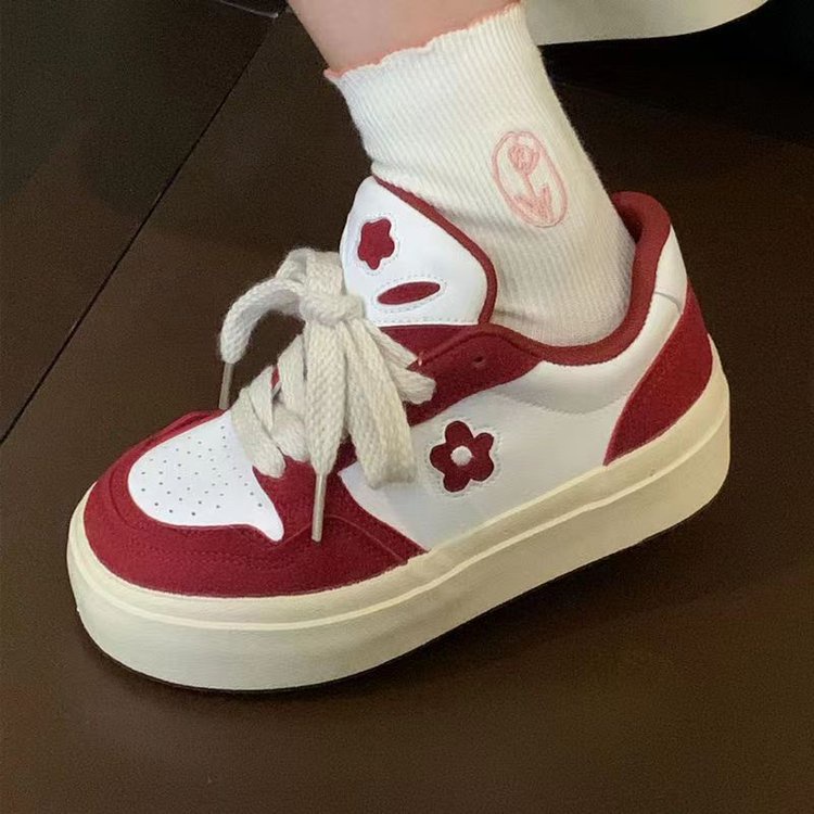 Giày Thể Thao Mũi Tròn Phong Cách Hàn Quốc Thời Trang Mới Cho Nữ